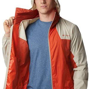 🆕Columbia Men's Point Park Windbreaker, Bonfire/Ancient Fossil, NWT